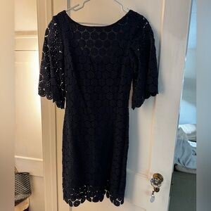 Jack Rogers navy eyelet dress